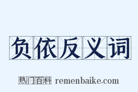 负依反义词是什么意思的图片